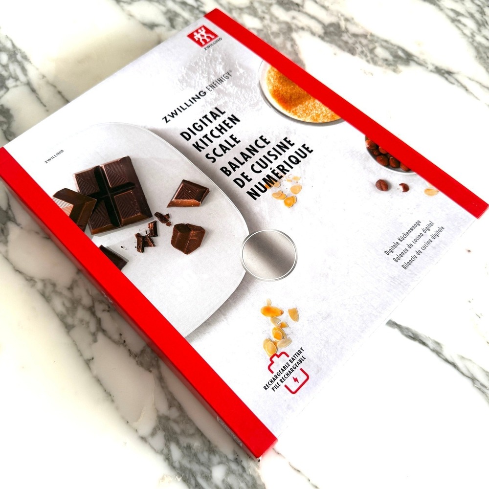 Zwilling Enfinigy Digital Kitchen Scale White Rechargeable Model‎ 53011
